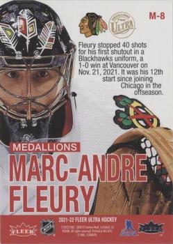 2021-22 Ultra - Medallions #M-8 Marc-Andre Fleury Back
