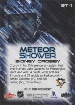 2021-22 Ultra - Meteor Shower #ST-1 Sidney Crosby Back
