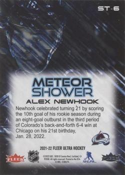 2021-22 Ultra - Meteor Shower #ST-6 Alex Newhook Back