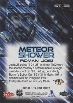 2021-22 Ultra - Meteor Shower #ST-23 Roman Josi Back