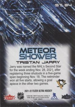 2021-22 Ultra - Meteor Shower #ST-34 Tristan Jarry Back