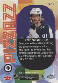 2021-22 Ultra - Pizzazz #PZ-11 Kyle Connor Back