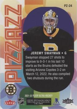 2021-22 Ultra - Pizzazz #PZ-24 Jeremy Swayman Back