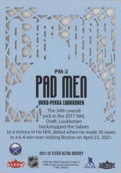 2021-22 Ultra - Premier Pad Men #PM-2 Ukko-Pekka Luukkonen Back