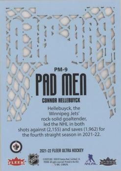2021-22 Ultra - Premier Pad Men #PM-9 Connor Hellebuyck Back
