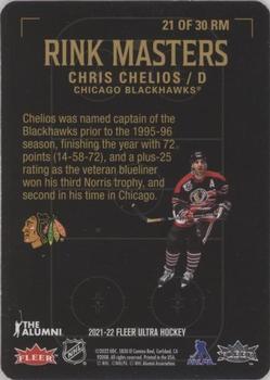 2021-22 Ultra - Rink Masters #21  RM Chris Chelios Back