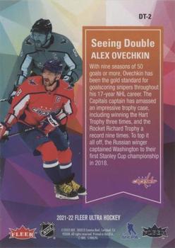 2021-22 Ultra - Seeing Double #DT-2 Alex Ovechkin Back