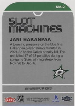 2021-22 Ultra - Slot Machines #SM-2 Jani Hakanpaa Back
