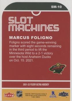2021-22 Ultra - Slot Machines #SM-10 Marcus Foligno Back
