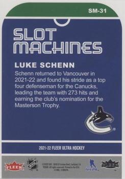 2021-22 Ultra - Slot Machines #SM-31 Luke Schenn Back