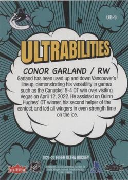 2021-22 Ultra - Ultrabilities #UB-9 Conor Garland Back