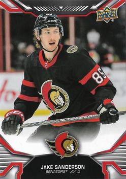 2022-23 Upper Deck Ottawa Senators Team Set 2 #OS2-JS Jake Sanderson Front