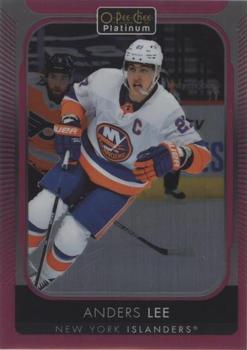 2021-22 O-Pee-Chee Platinum - Matte Pink #70 Anders Lee Front