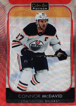 2021-22 O-Pee-Chee Platinum - Red Surge #1 Connor McDavid Front