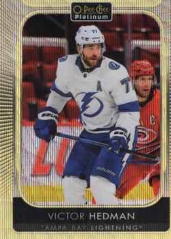 2021-22 O-Pee-Chee Platinum - Neon Yellow Surge #29 Victor Hedman Front