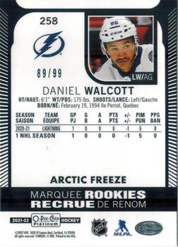 2021-22 O-Pee-Chee Platinum - Arctic Freeze #258 Daniel Walcott Back