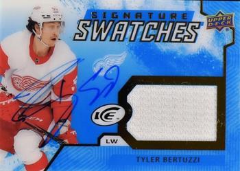 2021-22 Upper Deck Ice - Signature Swatches #SS-TB Tyler Bertuzzi Front