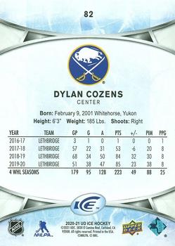 2021-22 Upper Deck Ice - 2020-21 Upper Deck Ice #82 Dylan Cozens Back