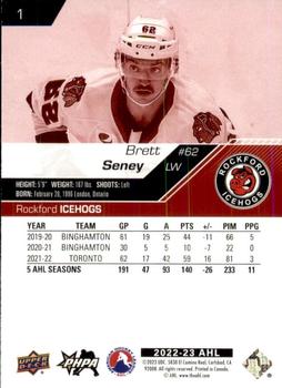 2022-23 Upper Deck AHL - Exclusives #1 Brett Seney Back