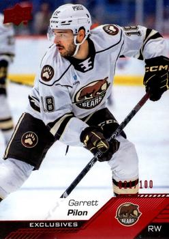 2022-23 Upper Deck AHL - Exclusives #12 Garrett Pilon Front