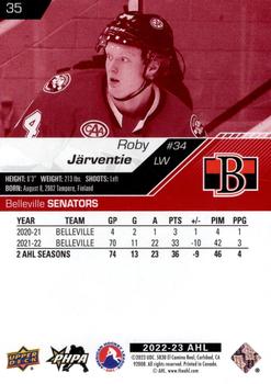 2022-23 Upper Deck AHL - Exclusives #35 Roby Jarventie Back