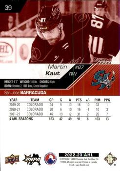 2022-23 Upper Deck AHL - Exclusives #39 Martin Kaut Back