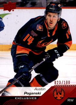 2022-23 Upper Deck AHL - Exclusives #97 Austin Poganski Front