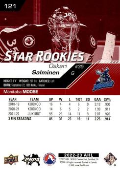 2022-23 Upper Deck AHL - Exclusives #121 Oskari Salminen Back