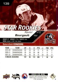 2022-23 Upper Deck AHL - Exclusives #139 Xavier Bourgault Back