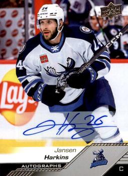 2022-23 Upper Deck AHL - Autographs #11 Jansen Harkins Front