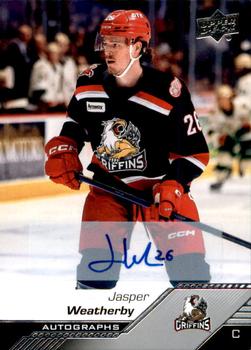 2022-23 Upper Deck AHL - Autographs #21 Jasper Weatherby Front