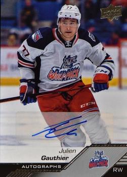2022-23 Upper Deck AHL - Autographs #52 Julien Gauthier Front