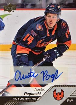 2022-23 Upper Deck AHL - Autographs #97 Austin Poganski Front
