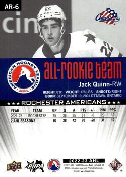 2022-23 Upper Deck AHL - AHL All-Rookie Team #AR-6 Jack Quinn Back