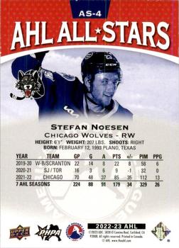2022-23 Upper Deck AHL - AHL All-Stars Red #AS-4 Stefan Noesen Back