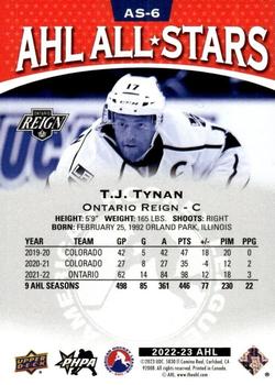 2022-23 Upper Deck AHL - AHL All-Stars Red #AS-6 T.J. Tynan Back