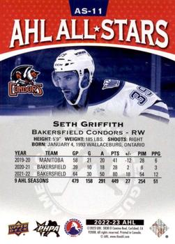 2022-23 Upper Deck AHL - AHL All-Stars Red #AS-11 Seth Griffith Back