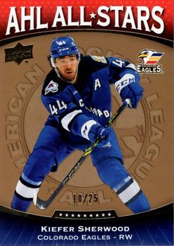 2022-23 Upper Deck AHL - AHL All-Stars Gold #AS-12 Kiefer Sherwood Front