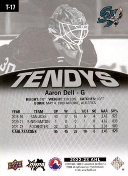 2022-23 Upper Deck AHL - Tendys #T-17 Aaron Dell Back