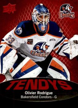 2022-23 Upper Deck AHL - Tendys Red #T-10 Olivier Rodrigue Front