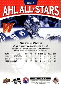 2022-23 Upper Deck AHL - AHL All-Stars #AS-1 Dustin Wolf Back