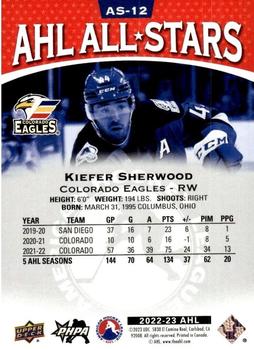 2022-23 Upper Deck AHL - AHL All-Stars #AS-12 Kiefer Sherwood Back