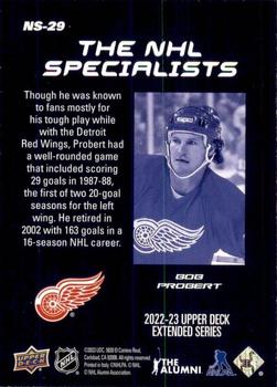 2022-23 Upper Deck - NHL Specialists #NS-29 Bob Probert Back