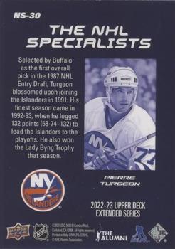 2022-23 Upper Deck - NHL Specialists #NS-30 Pierre Turgeon Back