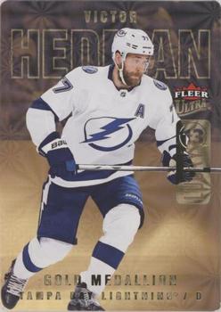 2021-22 Ultra - Lucky 13 Gold Achievements #L 13-8 Victor Hedman Front