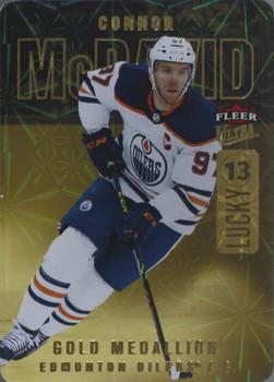 2021-22 Ultra - Lucky 13 Gold Achievements #L 13-13 Connor McDavid Front