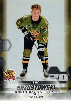 2022-23 Extreme North Bay Battalion (OHL) #NNO Luc Brzustowski Front