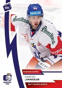 2022-23 Moje karticky Czech Ice Hockey Team #8 Martin Jandus Front