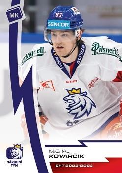 2022-23 Moje karticky Czech Ice Hockey Team #22 Michal Kovarcik Front