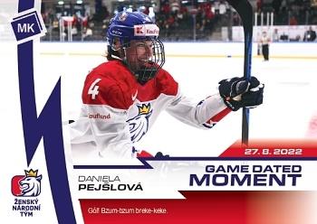 2022-23 Moje karticky Czech Ice Hockey Team #41 Daniela Pejsova Front